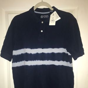 NWT Men’s Navy Blue CHAPS Short Sleeve Polo Small